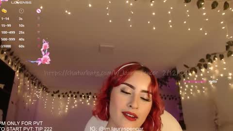 Snapshot of _lauraspencer_ chatting on December 3, 2024, 2:03 am Laura online show from December 3, 2024, 2:03 am