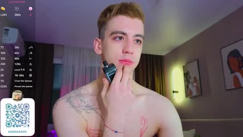 Snapshot of adampolerno chatting on January 8, 2025, 12:17 am Hi Im Adam Glad to see u here 3 And its my first day online show from January 8, 2025, 12:17 am