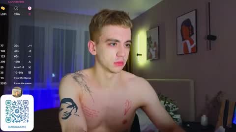 Snapshot of adampolerno chatting on January 17, 2025, 9:17 pm Hi Im Adam Glad to see u here 3 And its my first day online show from January 17, 2025, 9:17 pm