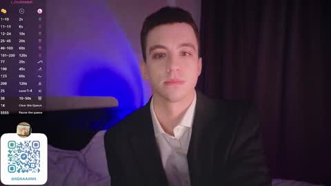 Snapshot of adampolerno chatting on February 5, 2025, 9:15 am Hi Im Adam Glad to see u here 3 And its my first day online show from February 5, 2025, 9:15 am