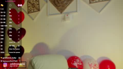Snapshot of adelineevanss chatting on February 14, 2025, 8:10 am adeline online show from February 14, 2025, 8:10 am