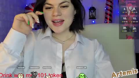 Artemis  my pvt is open and lovense is active  online show from January 2, 2025, 4:02 pm