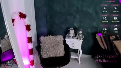 bellarooux online show from November 29, 2025, 12:08 pm