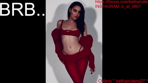 bethanylenz2 online show from April 21, 2026, 7:39 pm