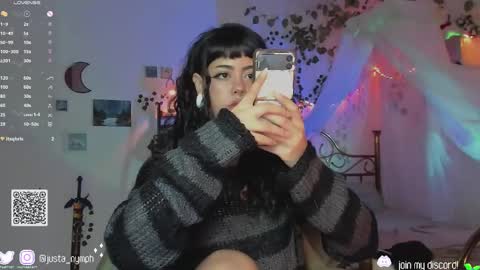 Snapshot of blushing_nymph chatting on January 6, 2025, 1:42 am   Im Nym  Justa nymph on twitter and IG online show from January 6, 2025, 1:42 am