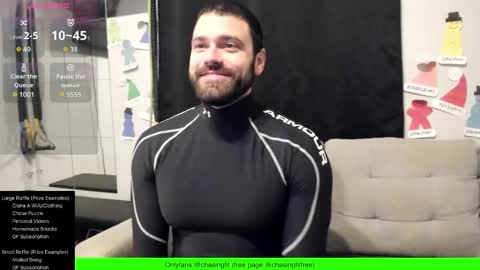 Snapshot of chasemason20 chatting on December 6, 2024, 9:13 pm Onlyfans chasingfit Instagram the arguer Twitter chasingfitOF online show from December 6, 2024, 9:13 pm