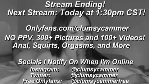 B Bri ClumsySCHEDULE online show from February 3, 2025, 4:41 pm
