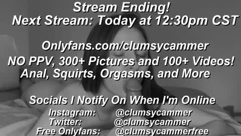 B Bri ClumsySCHEDULE online show from February 5, 2025, 2:48 pm