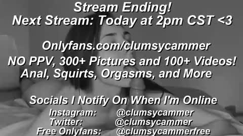 B Bri ClumsySCHEDULE online show from February 7, 2025, 4:46 pm