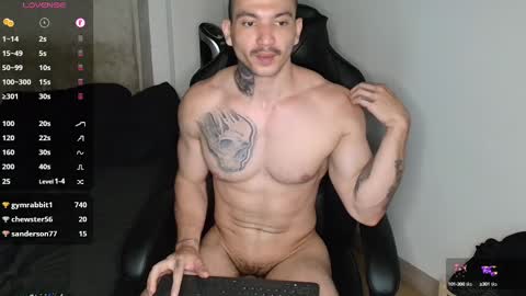 Snapshot of colombianmuscle8 chatting on January 27, 2025, 12:22 am colombianmuscle8 online show from January 27, 2025, 12:22 am
