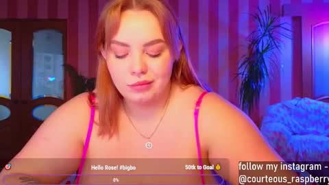 Snapshot of courteous_raspberrrry chatting on December 9, 2024, 10:32 am Rose Roys my  online show from December 9, 2024, 10:32 am