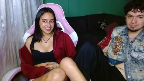 Snapshot of hotlatinocouple__ chatting on May 16, 2026, 12:07 am Eevee Zoro online show from May 16, 2026, 12:07 am