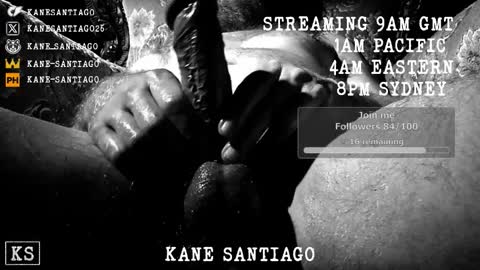 Kane Santiago online show from March 16, 2026, 11:42 pm