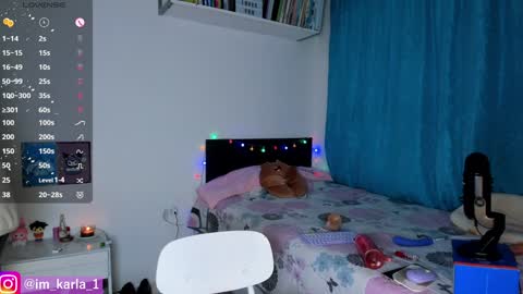 Snapshot of karla__1 chatting on January 12, 2025, 5:45 am Ill be on at sunday see u Lynn  Could u help me to reach 100 Thmbs upp plssss   Independent girl 3 online show from January 12, 2025, 5:45 am