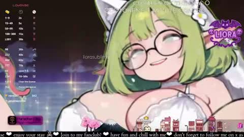 Snapshot of liorasublime chatting on July 2, 2026, 3:51 pm im Liora uwu online show from July 2, 2026, 3:51 pm