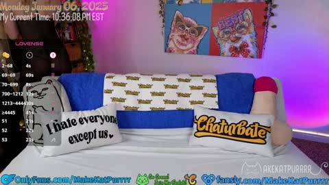Snapshot of makekatpurrrr chatting on January 7, 2025, 3:35 am Kat Purrrr Enter my Public Discord online show from January 7, 2025, 3:35 am
