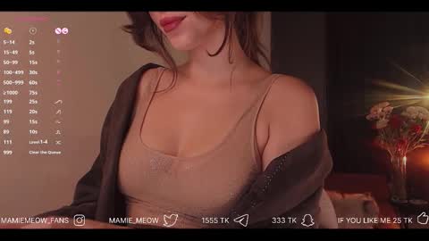 Snapshot of mamiemeow chatting on December 2, 2025, 4:51 am Your Miss Alice online show from December 2, 2025, 4:51 am