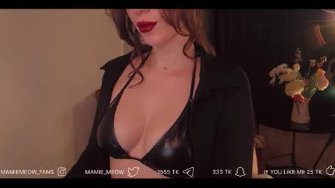 Snapshot of mamiemeow chatting on February 13, 2026, 7:15 am Your Miss Alice online show from February 13, 2026, 7:15 am