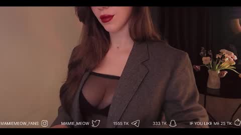 Snapshot of mamiemeow chatting on February 16, 2026, 3:19 pm Your Miss Alice online show from February 16, 2026, 3:19 pm