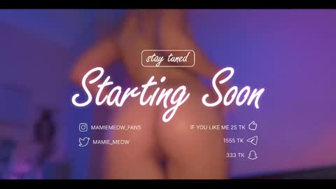 Snapshot of mamiemeow chatting on February 20, 2026, 9:21 am Your Miss Alice online show from February 20, 2026, 9:21 am