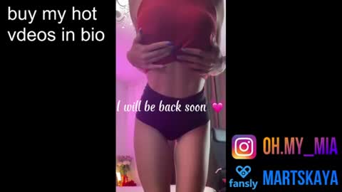 Snapshot of mia4sin chatting on June 25, 2026, 10:20 am Mia Martskaya online show from June 25, 2026, 10:20 am