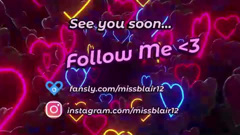 MissBlair online show from July 28, 2026, 3:21 pm