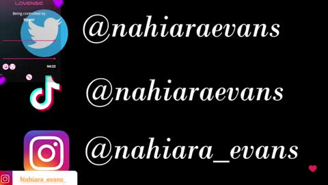 NAHIARA EVANS online show from February 3, 2025, 2:03 am