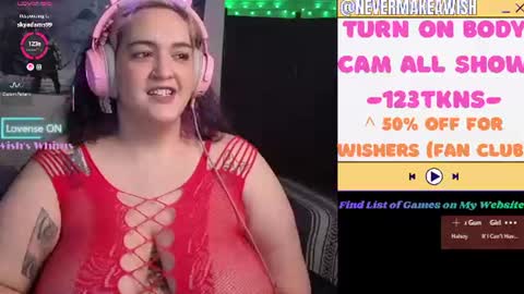 Snapshot of nevermakeawish chatting on July 19, 2026, 10:30 am Wishs Playground online show from July 19, 2026, 10:30 am