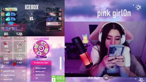 Snapshot of pink_girl0n chatting on December 8, 2024, 8:30 am Kitty online show from December 8, 2024, 8:30 am