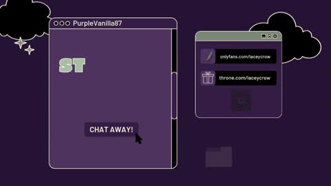 Snapshot of purplevanilla87 chatting on February 3, 2025, 1:09 am Purple online show from February 3, 2025, 1:09 am