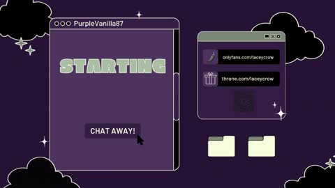 Snapshot of purplevanilla87 chatting on February 27, 2025, 1:38 am Purple online show from February 27, 2025, 1:38 am