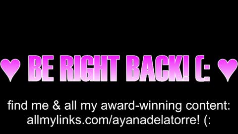 Snapshot of queenayana chatting on June 11, 2026, 12:32 am Ayana Delatorre online show from June 11, 2026, 12:32 am