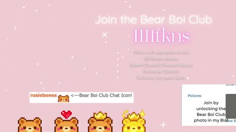 Rosie Bones online show from October 20, 2025, 11:16 pm