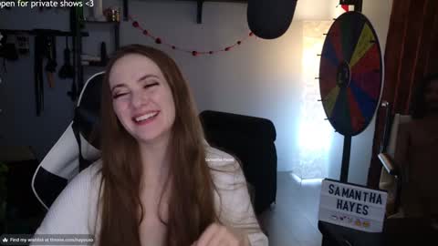 The Real Samantha Hayes haha  online show from February 20, 2025, 3:56 am