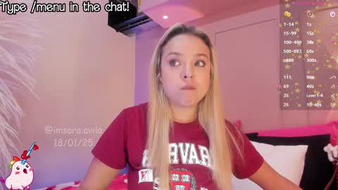 SaraAvila  online show from January 19, 2025, 9:55 am