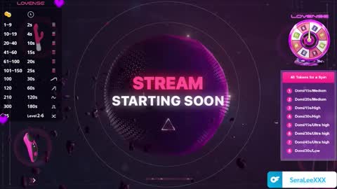 SeraLeeXXX online show from December 1, 2025, 5:40 pm