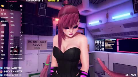 SkyeAnette online show from November 14, 2025, 2:21 am