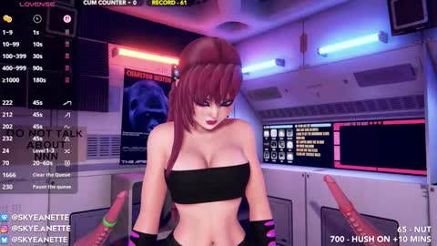 SkyeAnette online show from December 1, 2025, 2:16 am