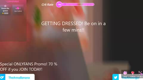 Anna Banana AKA Ann Angel online show from February 12, 2025, 2:45 am