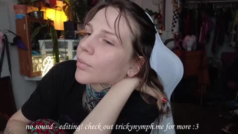 Snapshot of tricky_nymph chatting on February 3, 2025, 8:57 pm Cassie online show from February 3, 2025, 8:57 pm