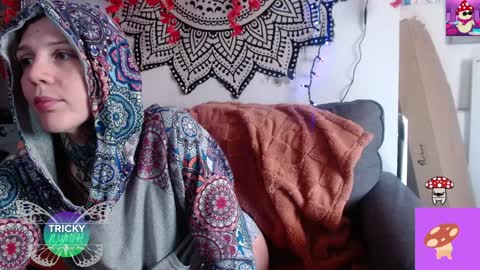 Snapshot of tricky_nymph chatting on October 8, 2025, 7:55 pm Cassie online show from October 8, 2025, 7:55 pm