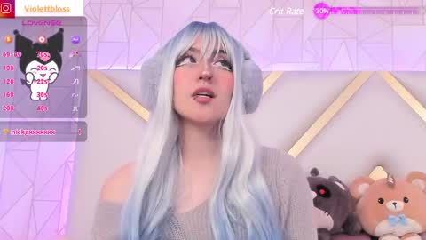 Snapshot of violettbloss chatting on February 21, 2025, 9:43 pm Violeta  online show from February 21, 2025, 9:43 pm