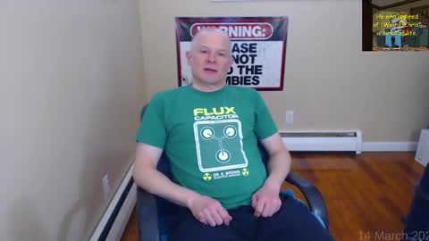 Snapshot of weird_chris chatting on March 14, 2026, 4:45 pm Chris online show from March 14, 2026, 4:45 pm
