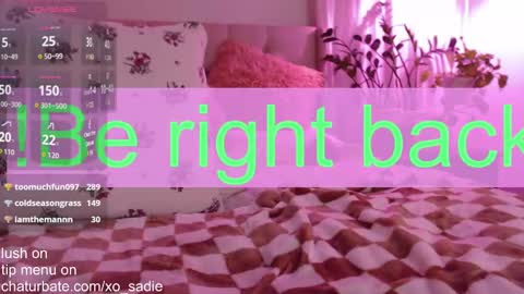 Snapshot of xo_sadie chatting on December 30, 2024, 7:26 am Xo Sadie online show from December 30, 2024, 7:26 am