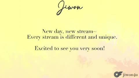 J i w o n   online show from June 7, 2026, 7:17 pm