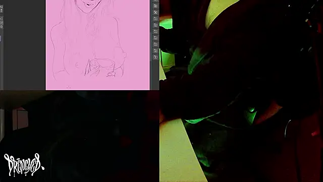 Snapshot of DrenchedArt chatting on February 21, 2025, 7:23 am DrenchedArt online show from February 21, 2025, 7:23 am