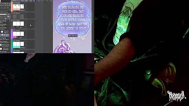 Snapshot of DrenchedArt chatting on October 15, 2025, 4:45 am DrenchedArt online show from October 15, 2025, 4:45 am