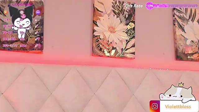 Snapshot of Violettbloss chatting on October 23, 2025, 3:17 am Violettbloss online show from October 23, 2025, 3:17 am