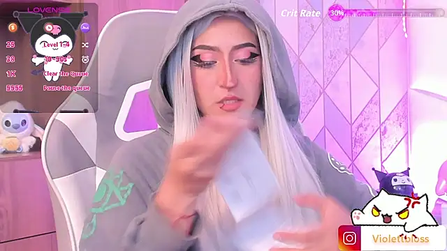 Violettbloss online show from February 19, 2026, 4:08 am