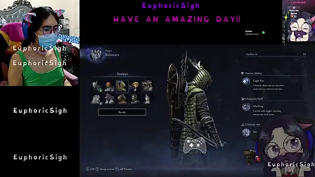 EuphoricSigh online show from February 19, 2026, 7:43 pm